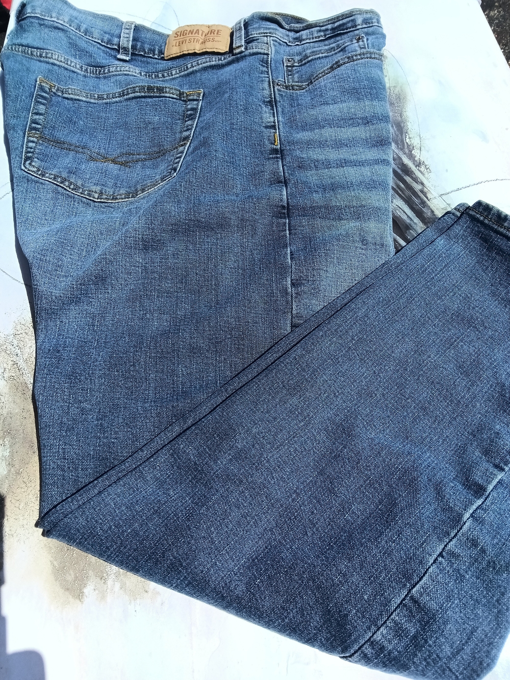 Levi's Men’s Blue Straight Jeans - Classic Mid Wash
